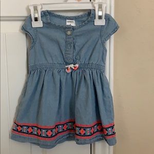 Aztec blue Jean dress